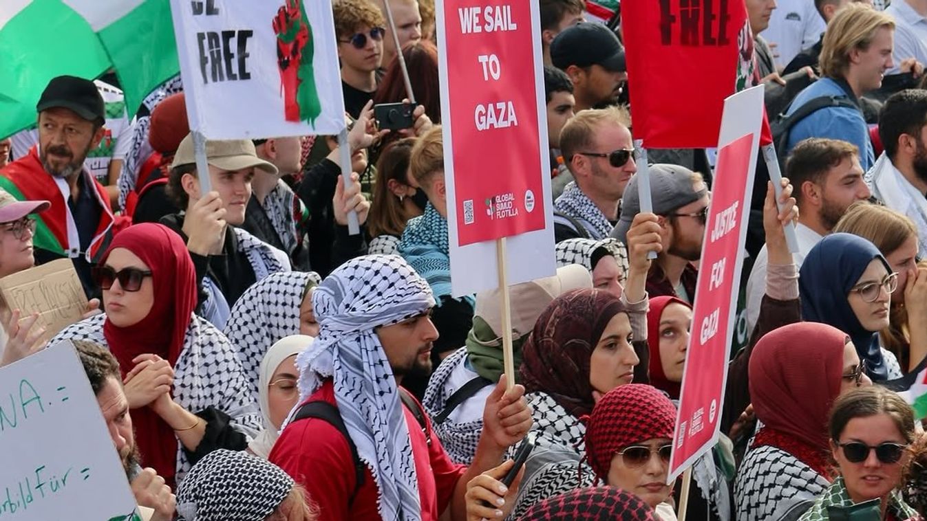 Feloldották a tüntetési tilalmat Frankfurtban, a "németek" máris kimentek Palesztináért tüntetni