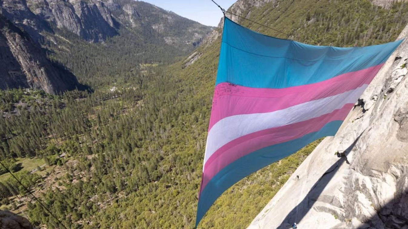 Yosemite park és a transznemű zászló