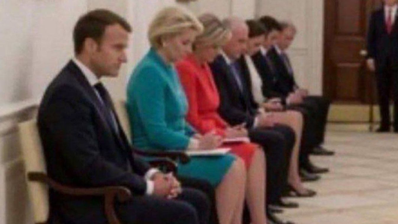 A német kancellár a szégyenpadról nézte Trump tárgyalását, de így is boldog