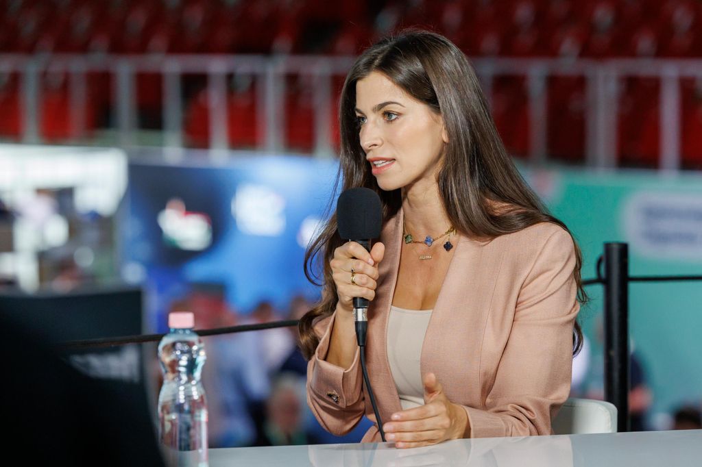 20250920 -- A Digitális Polgári Körök első országos találkozója, a Papp László Sportarénában. Szentkirályi Alexandra // fotó: Hatlaczki Balázs