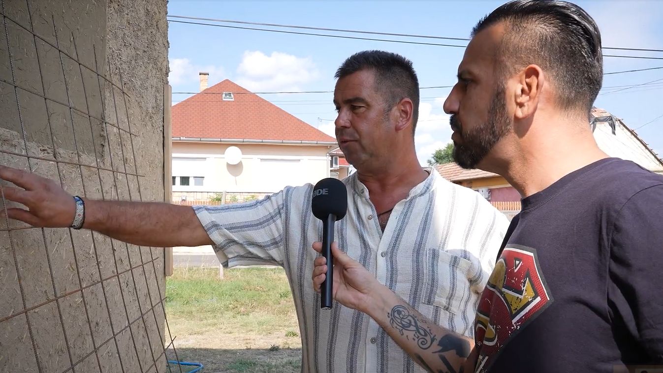 Gsápár János avat be minket a vályogházépítés rejtelmeibe.