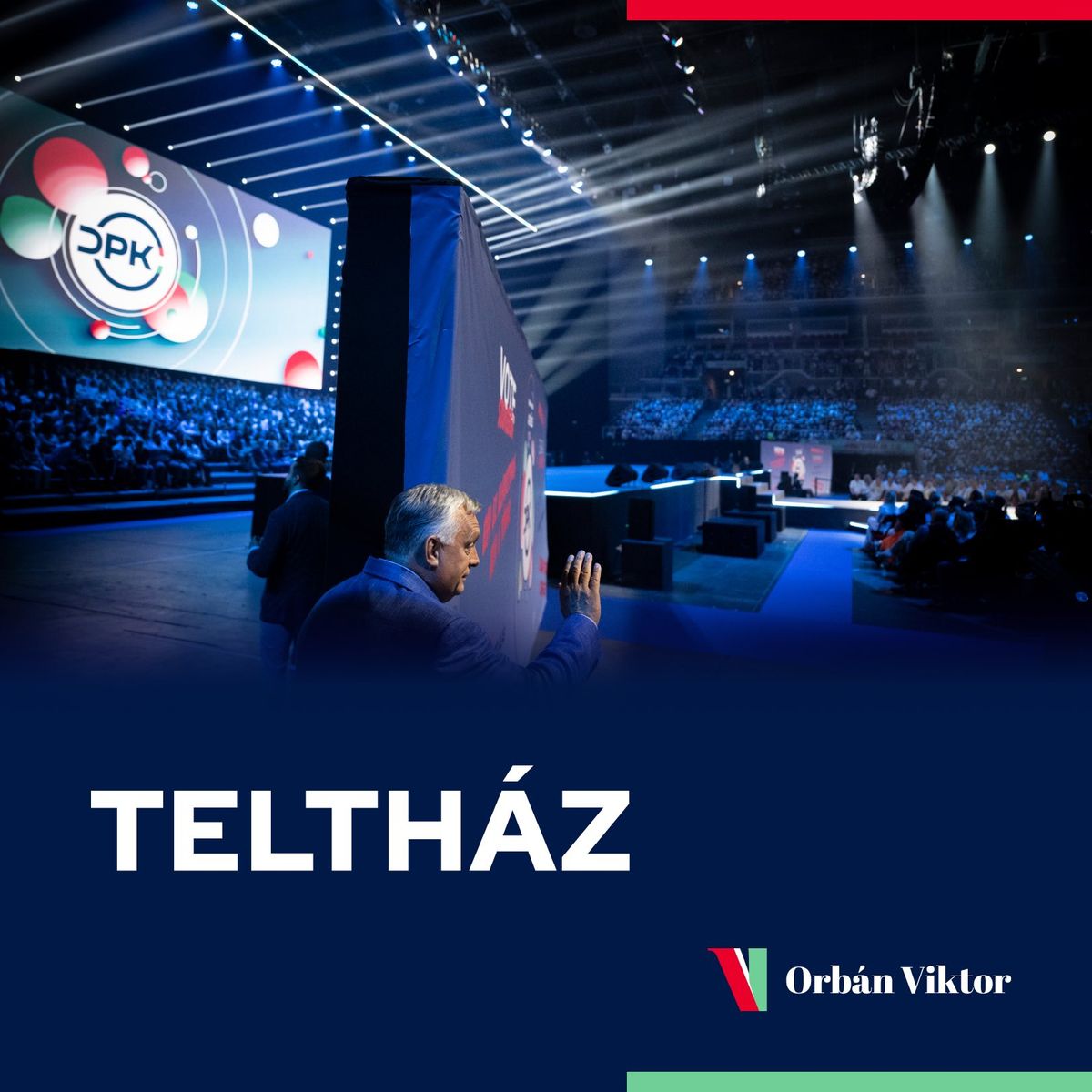 Orbán teltház előtt (még pisztoly sem kellett)