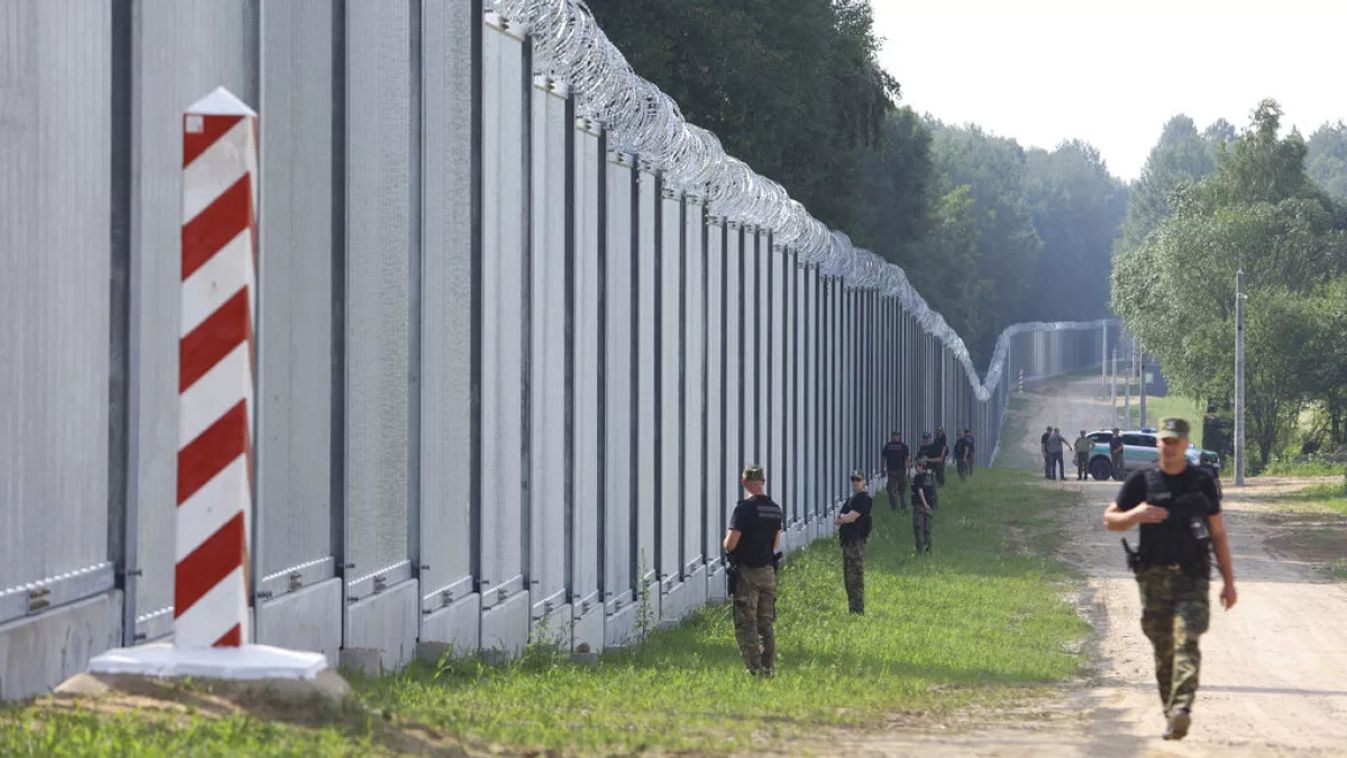 A lengyel-fehérorosz határ 2022-ben. Fotó: AP/Michal Dyjuk.