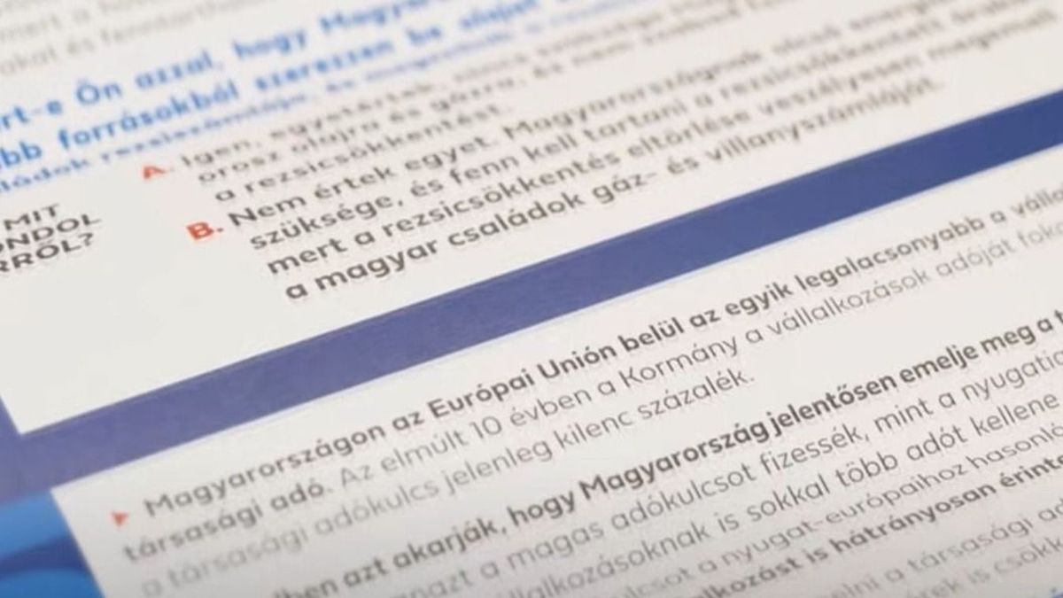 Teljes a nemzeti konzultáció kérdéssora