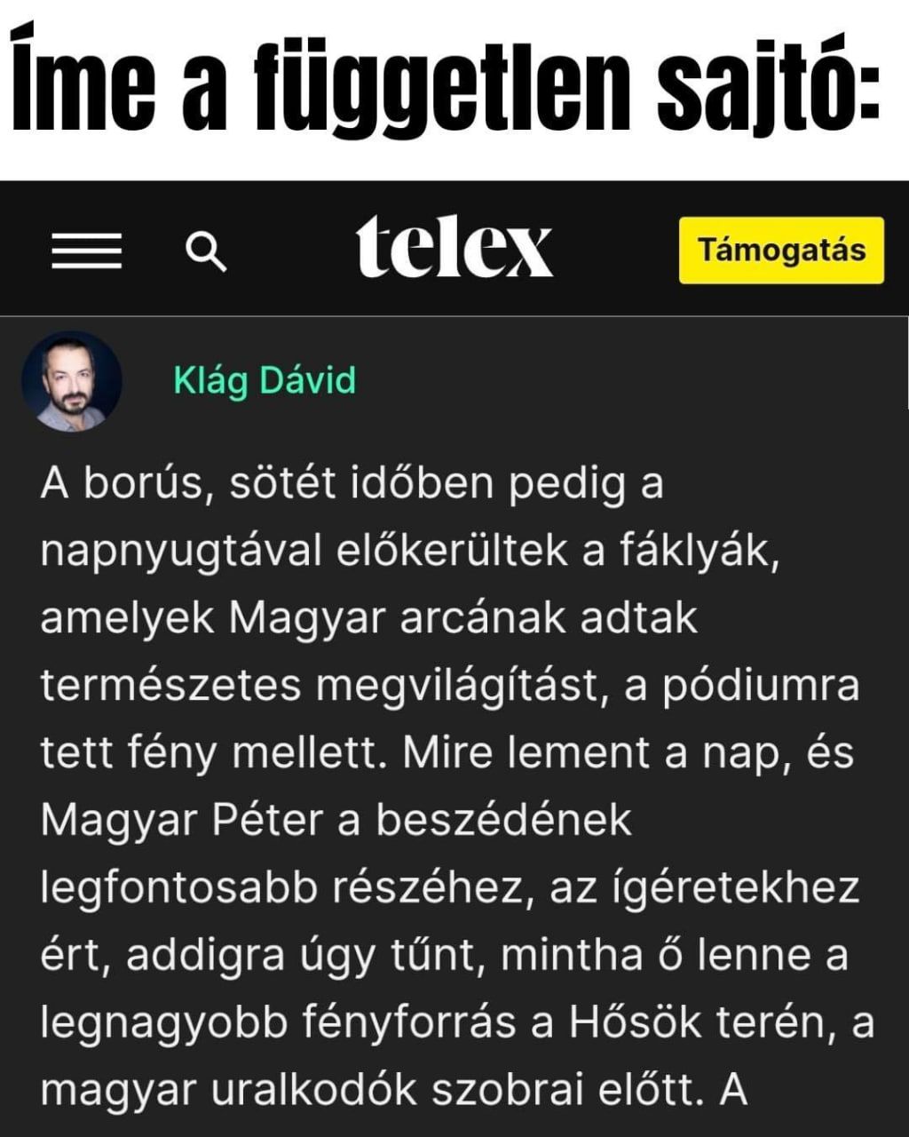 Bütyök ettől biztos meghatódik és fényébe fogadja a szerzőt