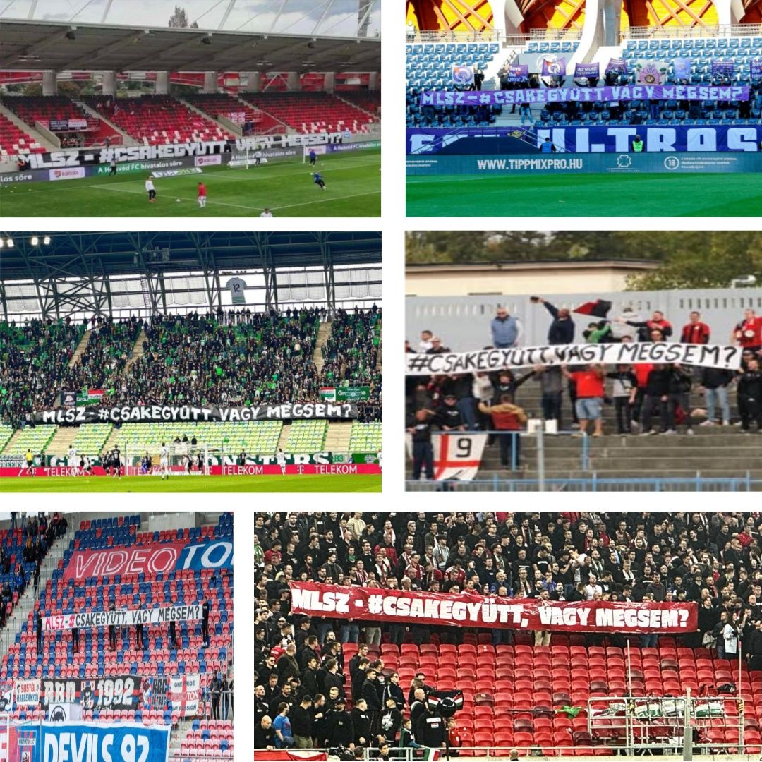 magyar szurkolótáborok, tüntetés, mlsz