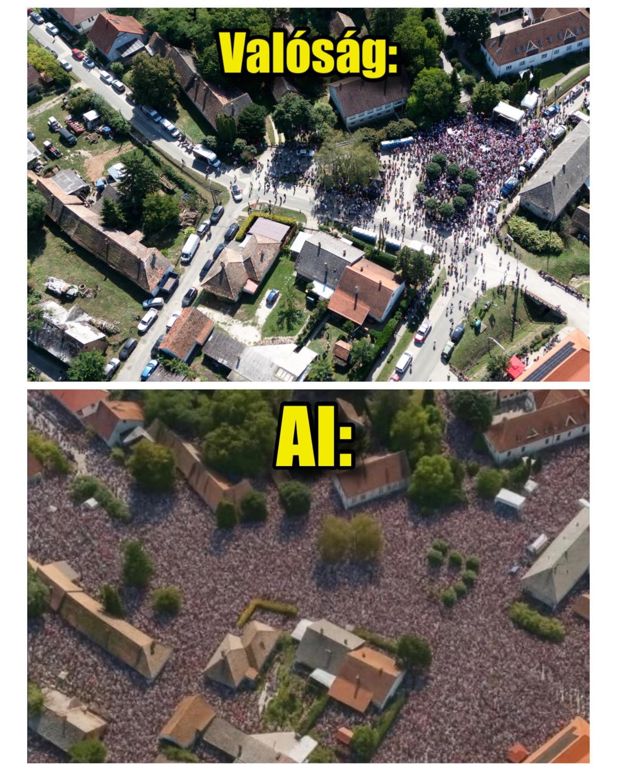 Magyar Péter nem mérgelődött a saját AI alkotásuk miatt.