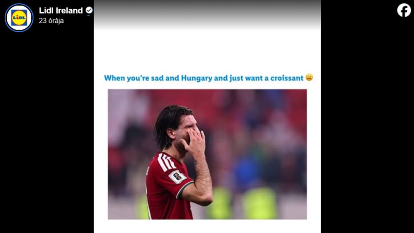 Szoboszlai könnyeivel hirdeti az olcsósított mogyorós kroaszont az írországi Lidl