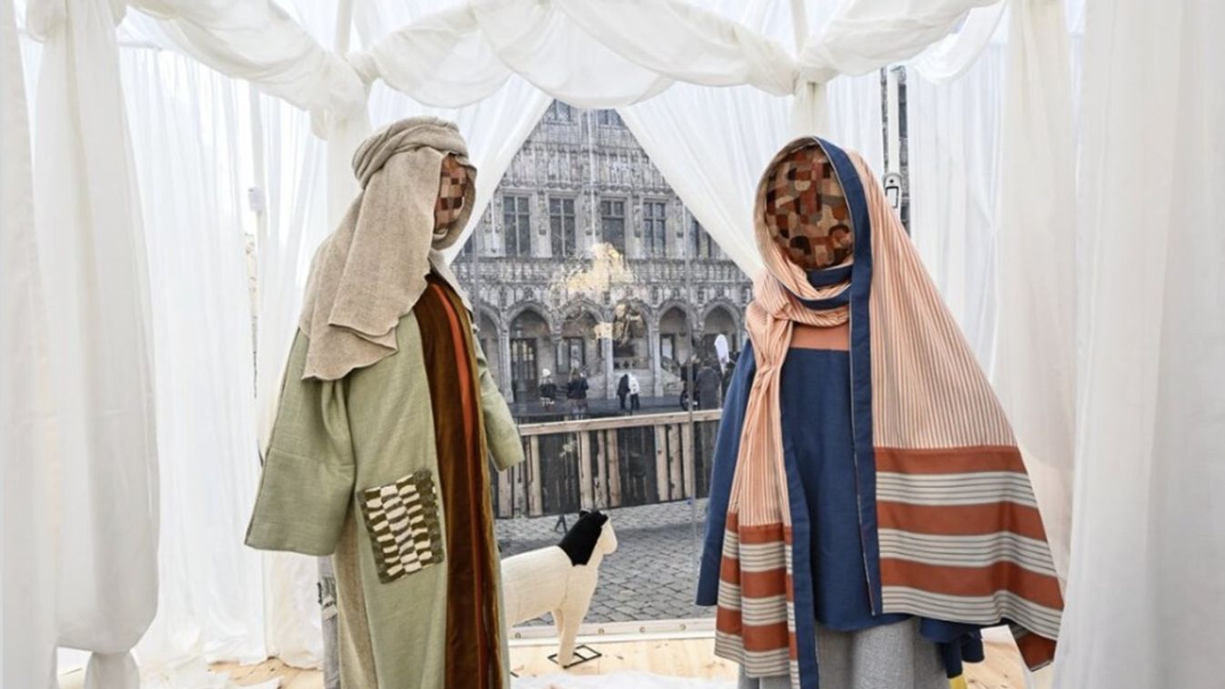 Mária még nincs burkában, de a szentcsaládnak már nincs arca – Brüsszel saría-betlehemmel alázta meg a keresztényeket