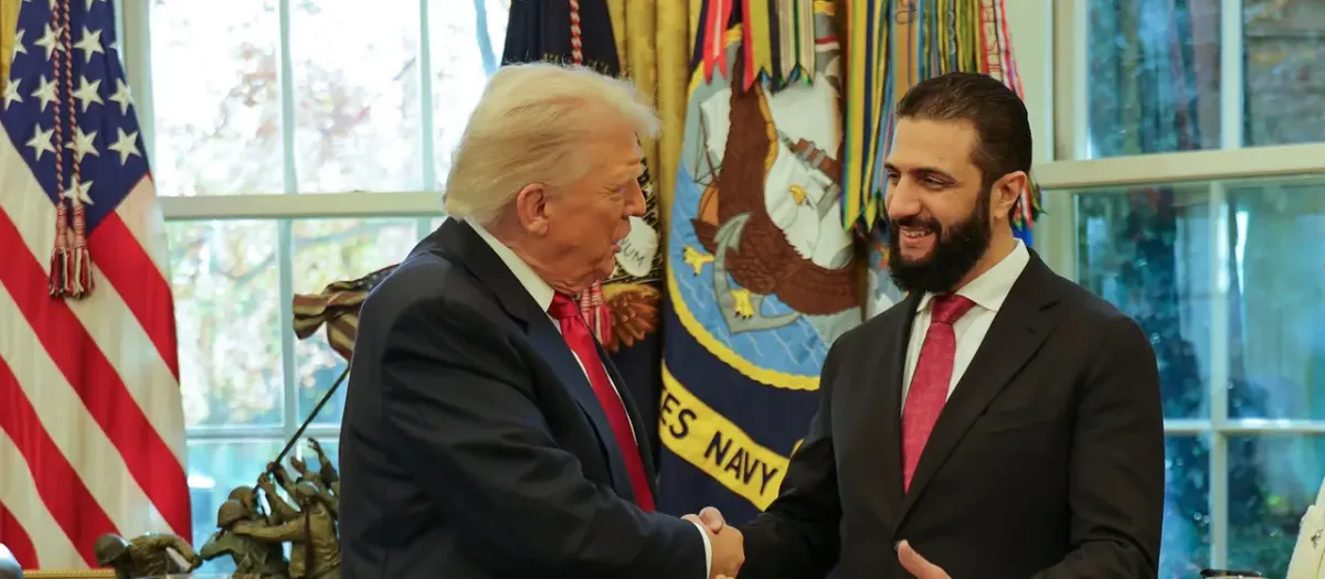 Szíria elnökét, al-Sharaat fogadta Donald Trump