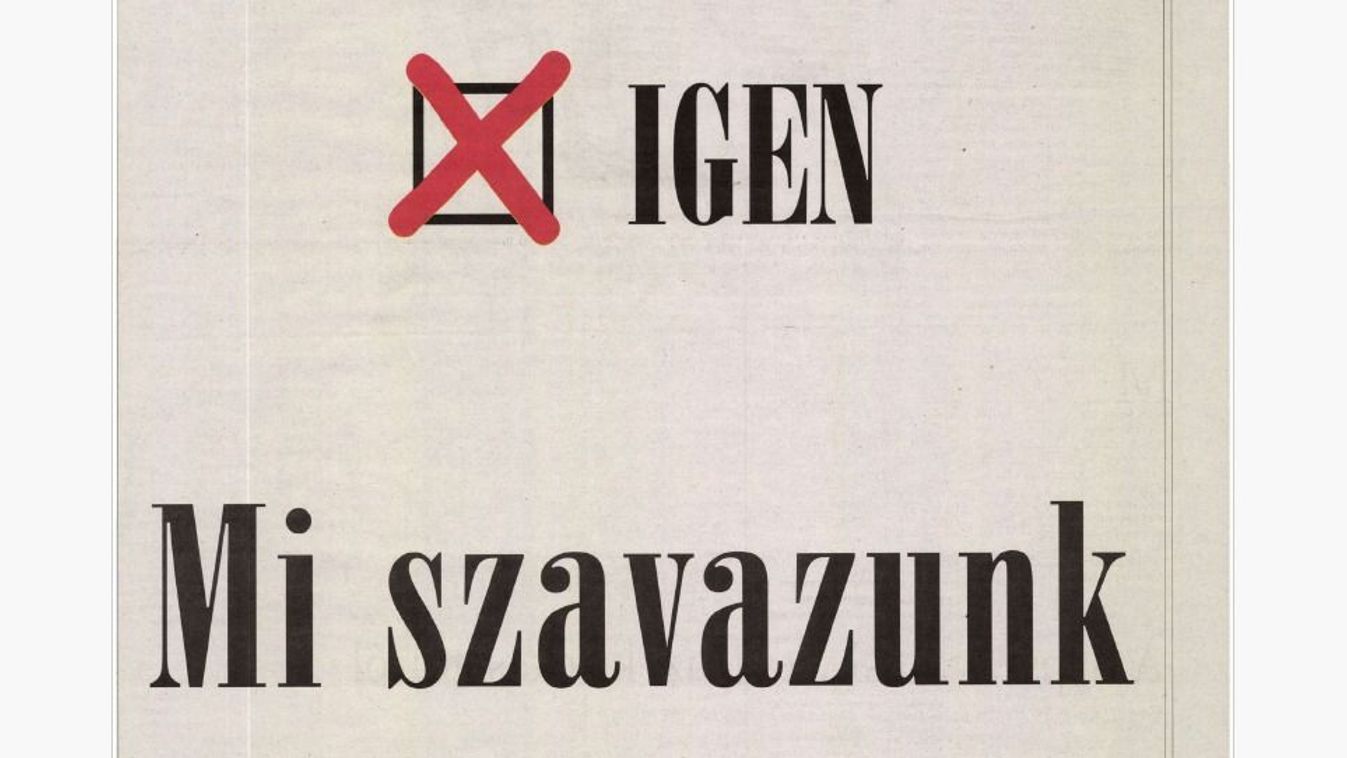 Igenre buzdít a Magyar Nemzet a 2004. december 5-i népszavazás előtt.