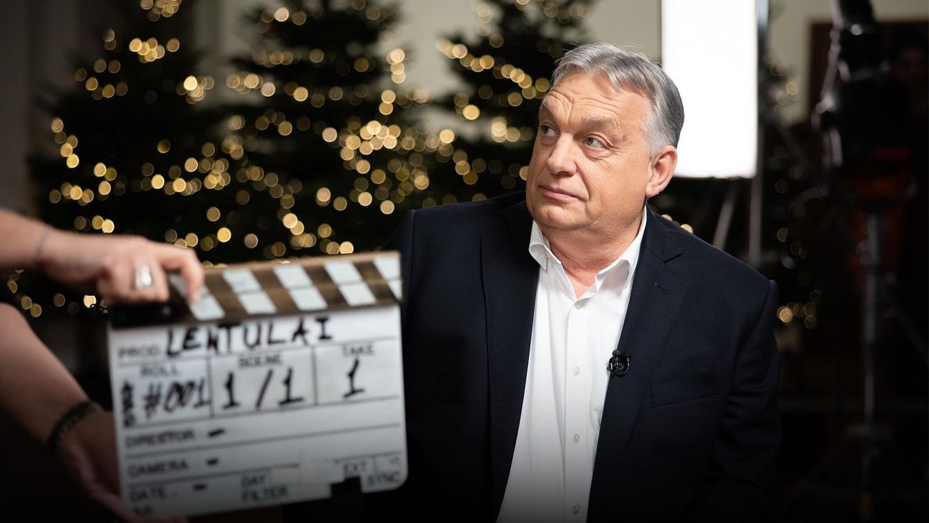 Orbán Viktor a Karmelitában adott interjút Lentulai Krisztiánnak