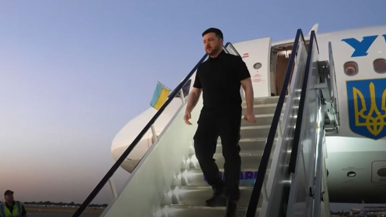 Zelenszkij megérkezése Miamiba
