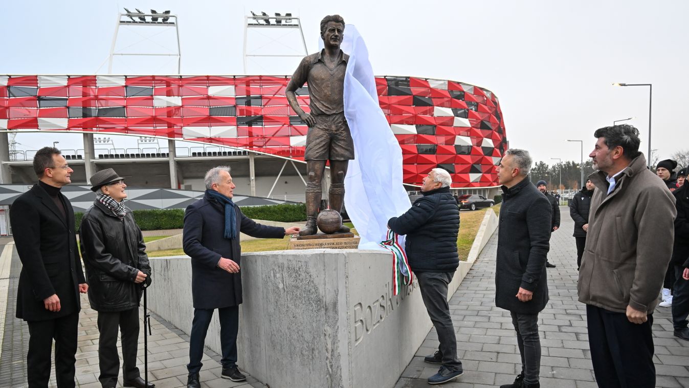 "Bozsik József a világ legjobb futballistája volt" - Méltó helyen a kispesti legenda szobra