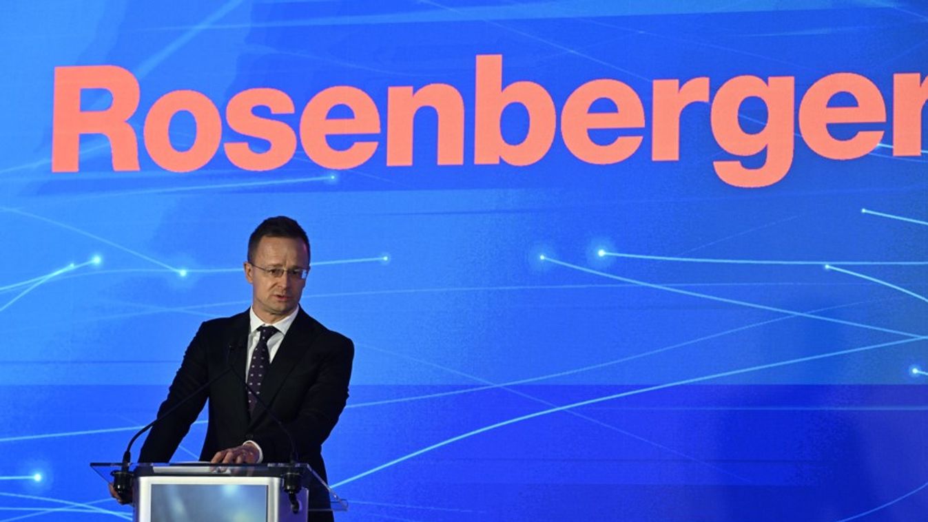 Szijjártó Péter: a kormány megkötötte a 102. stratégiai együttműködési megállapodást a Rosenbergerrel