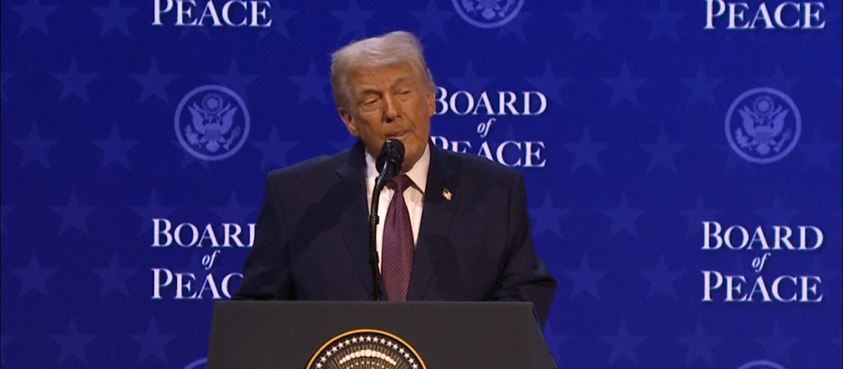 Donald Trump Davosban