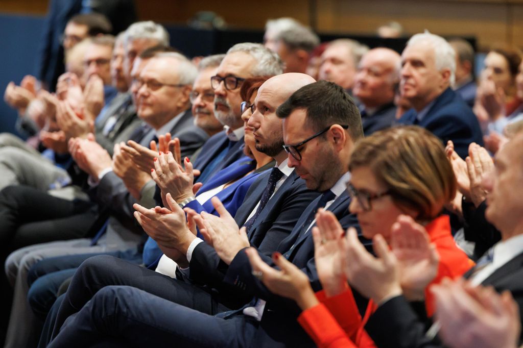 20260131 -- Dobrev Klára évértékelő beszéde a Helia Hotelben. // fotó: Hatlaczki Balázs