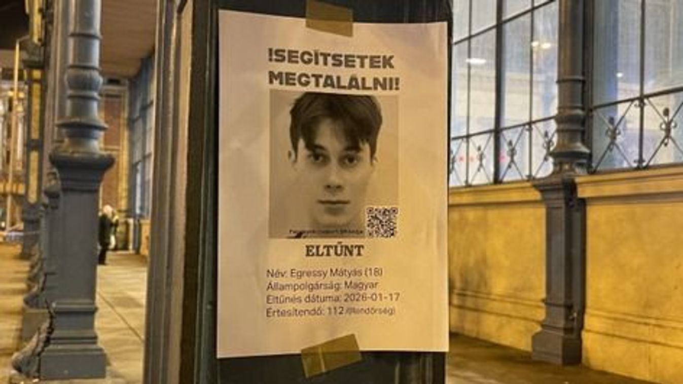 Rejtélyes eltűnés Budapesten: mi történt Egressy Mátyással?
