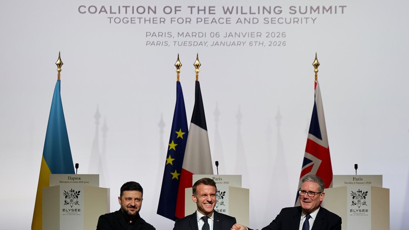 Hajlandók ülése Párizsban - Fegyveres erők ukrajnai telepítéséről állapodott meg a brit és a francia kormány