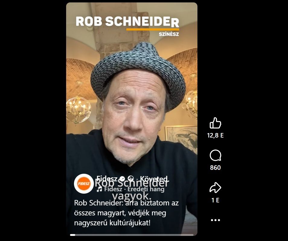 Rob Schneider megúszta. Őt nem oktatta ki Fekete-Győr András.