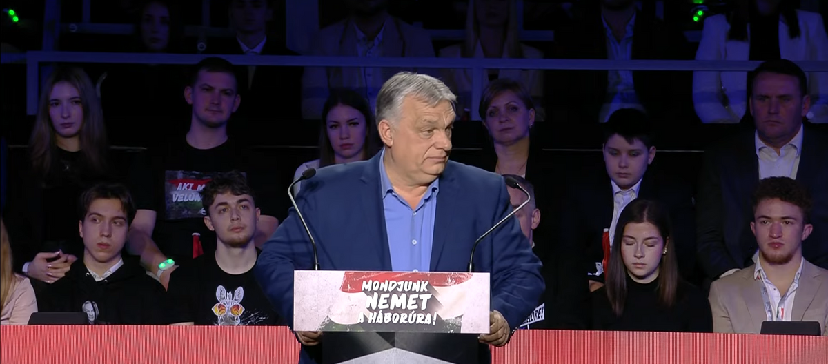 Orbán Viktor, DPK-gyűlés, Békéscsaba. Fotó: YouTube