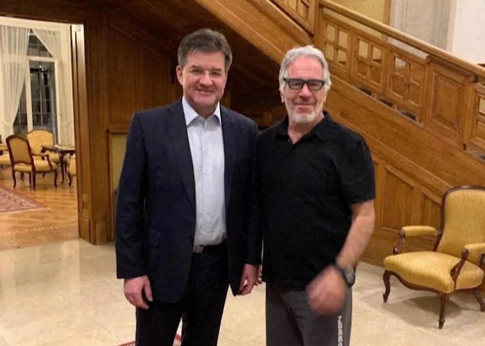 Lajcak és Jeffrey Epstein