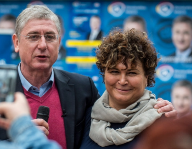 Kopping Rita és Gyurcsány Ferenc a DK szebb napjaiban