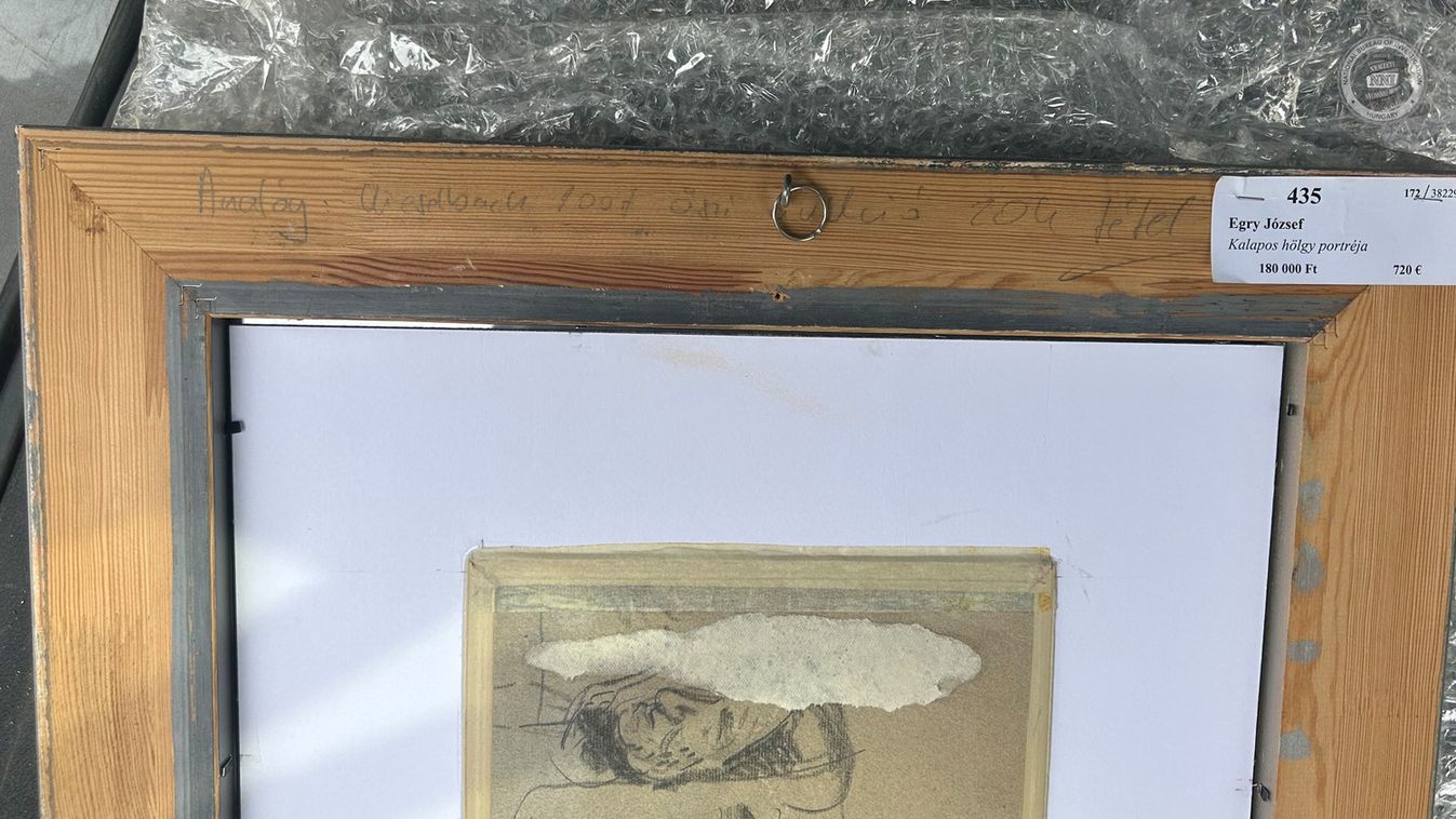 Egry József évtizedekkel ezelőtt ellopott grafikája került elő egy aukción