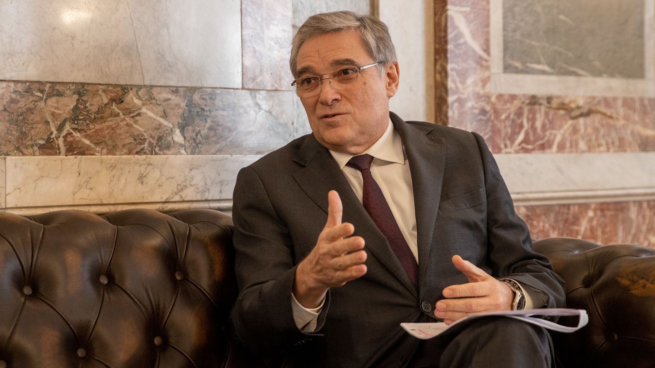 Jevgenyij Sztanyiszlavov budapesti orosz nagykövet. Fotó: Magyar Nemzet/Mirkó István.