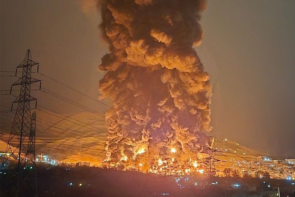 Irán, háború, Shahran, fekete eső