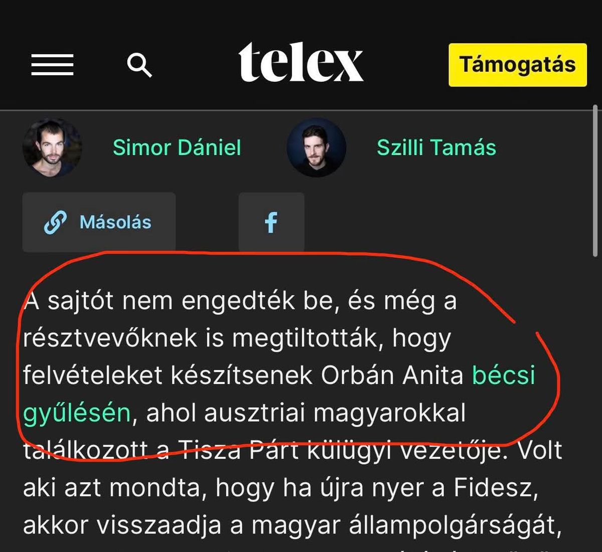 Sajtószabadság Tisza-módra