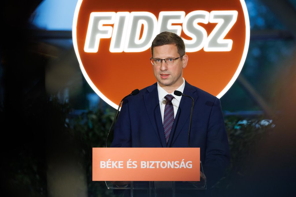20260412 -- A Fidesz választási eredményvárója a Bálnában. Gulyás Gergely // fotó: Hatlaczki Balázs