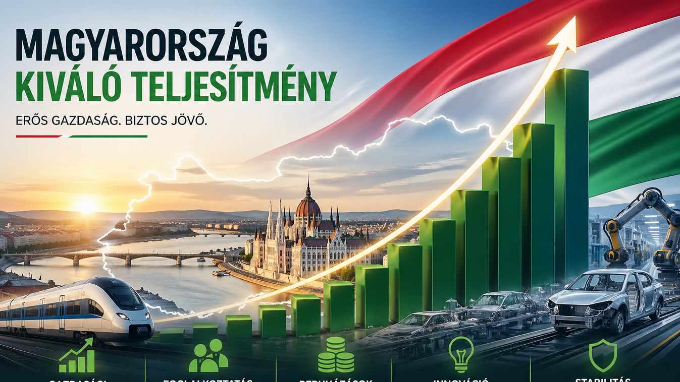 Két év alatt a leggyorsabb növekedést produkálta a magyar gazdaság