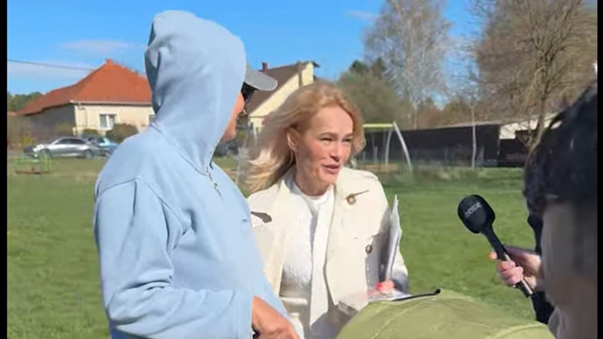 Trompler Ildikó menekült Iszagegen a PS TV stábja elől