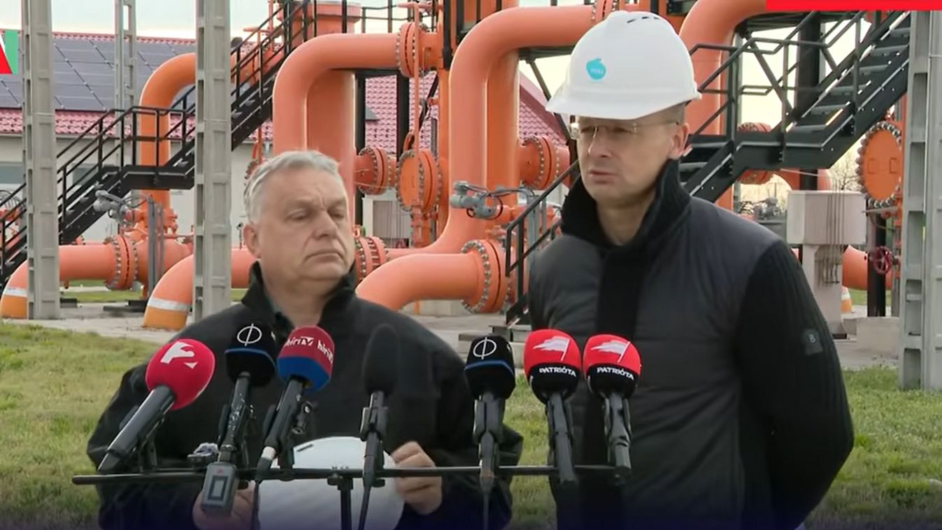 Orbán Viktor, Szijjártó Péter, Török Áramlat. Fotó: YouTube.