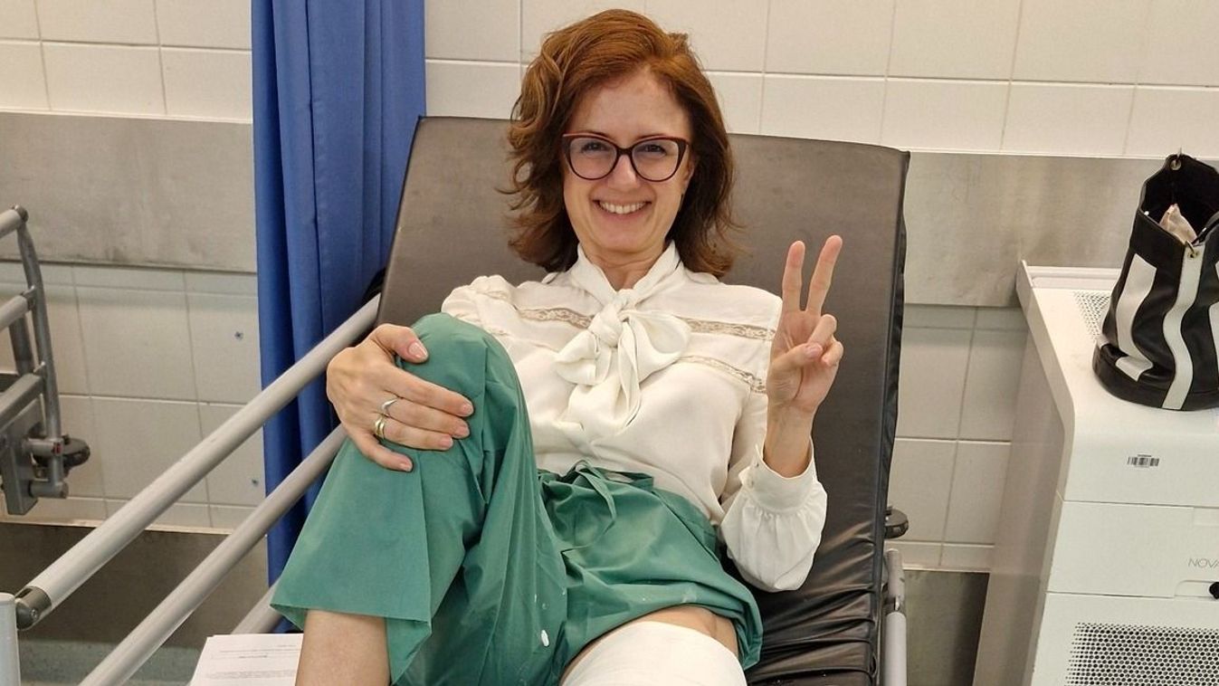 Kificamította a térdét örömtánc közben Gerzsenyi Gabriella