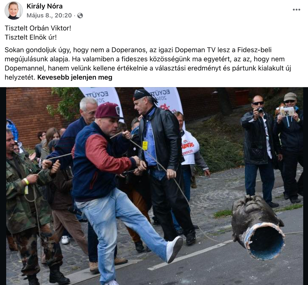 Egy poszt száz bajt csinál
