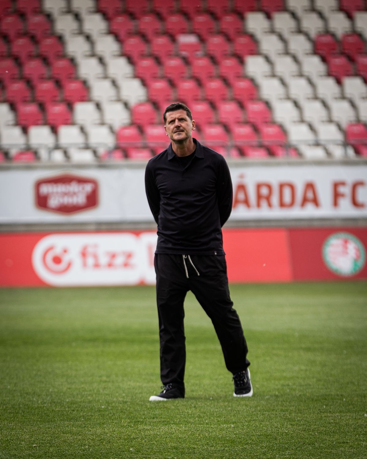 Borbély Balázs az ETO vezetőedzője. Fotó: ETO FC hivatalos Facebook-oldal