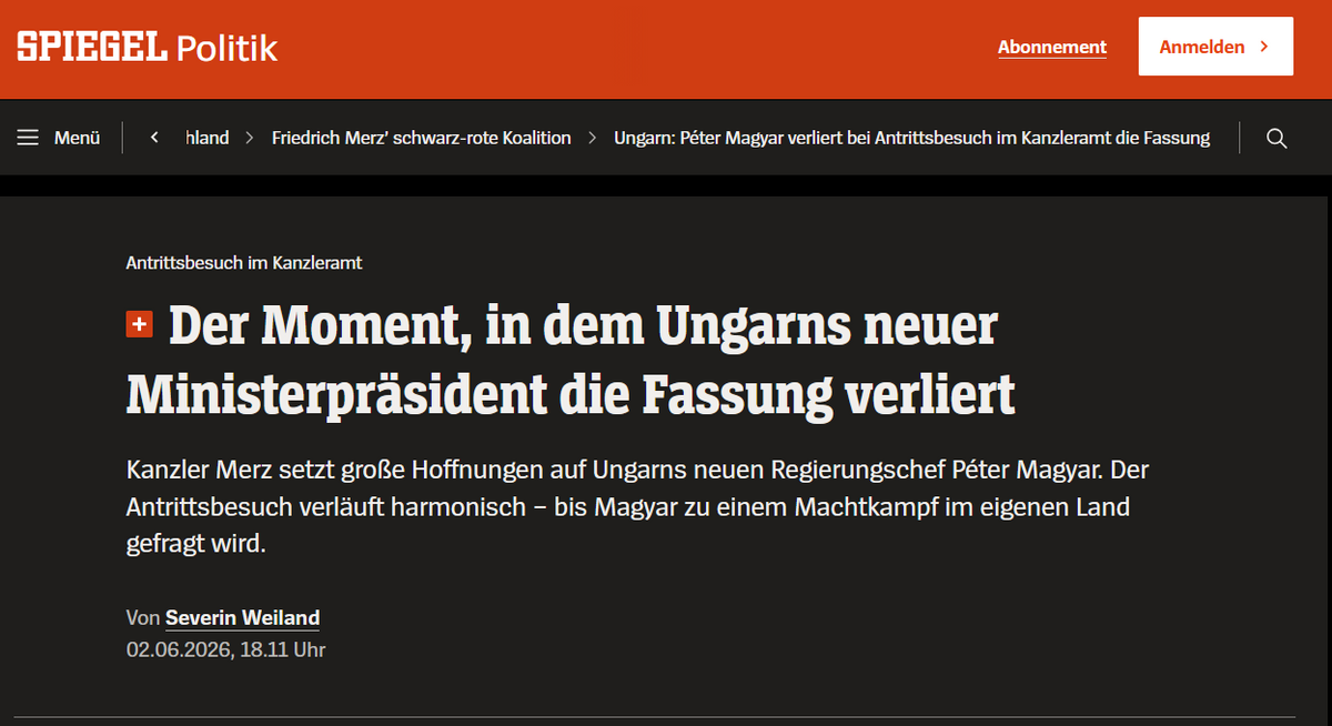 A berlini bunkerérzés sosem tesz jót, a német sajtó is elhűlt Magyar Péter viselkedésétől.